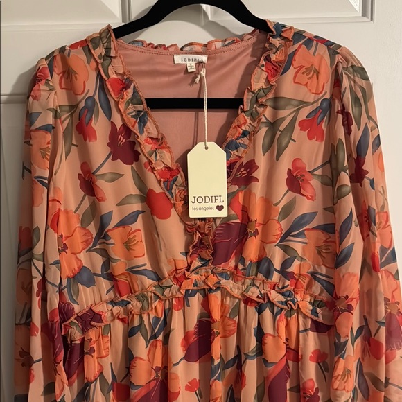 Floral Long Sleeve Dress - Picture 2 of 3